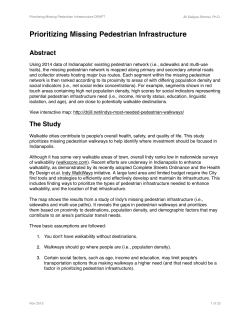 Prioritizing Missing Pedestrian Infrastructure, Saligoe