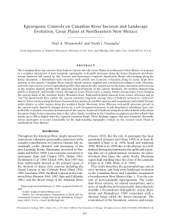 Epeirogenic Controls on Canadian River Incision and Landscape