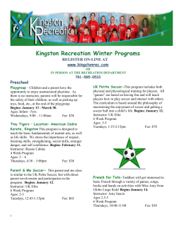 Kingston Recreation Winter Programs