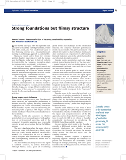 Strong foundations but flimsy structure