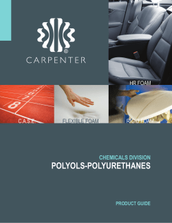 polyols-polyurethanes
