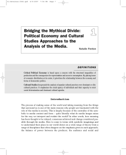 Bridging the Mythical Divide: Political Economy and