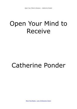 Open Your Mind to Receive Catherine Ponder