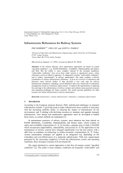 Infrastructure Robustness for Railway Systems