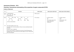 NCEA Level 3 Chemistry (91391) 2014