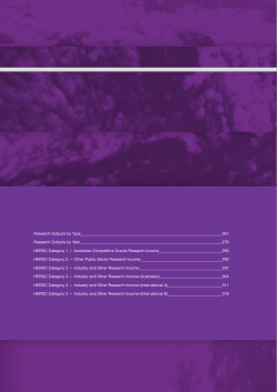Section 4&mdash;National Profiles by Fields of Research Code