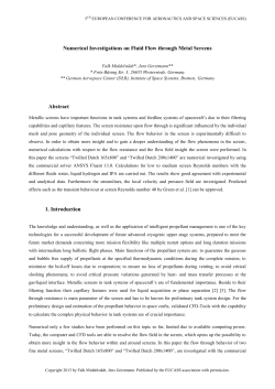 Numerical Investigations on Fluid Flow through Metal