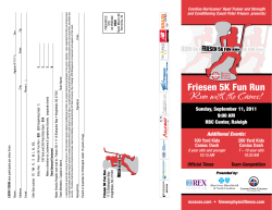 Friesen 5K Fun Run - Carolina Hurricanes