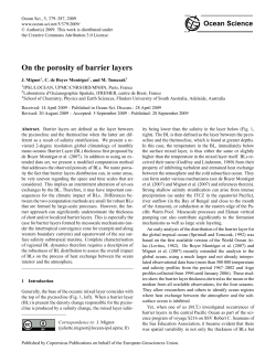 On the porosity of barrier layers