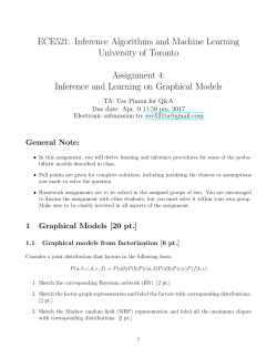 Inference and Learning on Graphical Models
