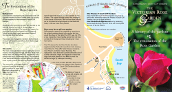 a leaflet about the history of the rose garden