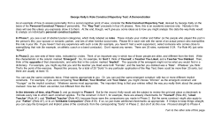 George Kelly`s Role Construct Repertory Test: A Demonstration As