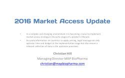 OneNucleus - Market Access Summary England