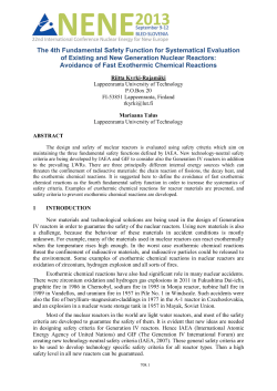 708 The 4th Fundamental Safety Function for Systematical