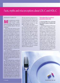 Facts, myths and misconceptions about LDL-C and HDL-C