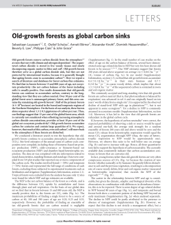 Old-growth forests as global carbon sinks