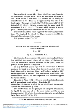 Take a radius of a circle AB. Bisect it in C, and on AC describe the