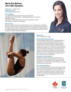 Marie-&Egrave;ve Marleau 2011 RBC Olympian