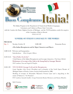 Buon CompleannoItalia! - Consolato d`Italia a Detroit