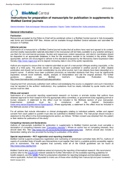 Instructions for preparation of manuscripts for publication in