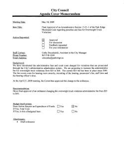 Overweight Truck Violations