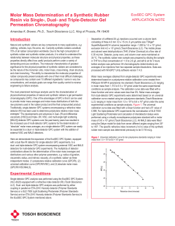 Application Note -- Molar Mass Determination of a Synthetic Rubber