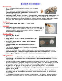 heroin fact sheet - Ripley County Government