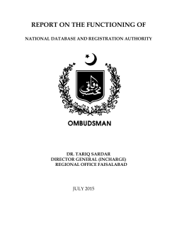 NADRA Report