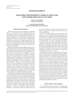 How Does Empowerment Work In High And Low Power