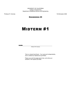 MIDTERM #1