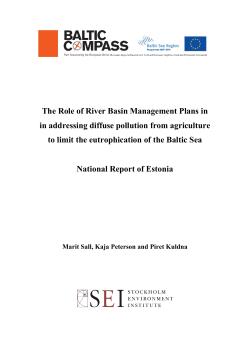 National Report of Estonia