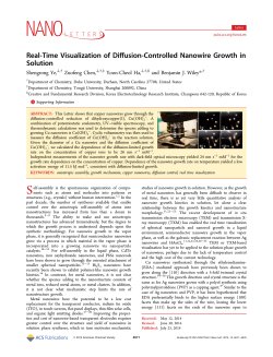 Real-Time Visualization of Diffusion