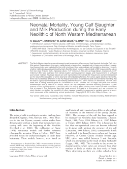 Neonatal Mortality, Young Calf Slaughter and Milk