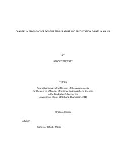 CHANGES IN FREQUENCY OF EXTREME TEMPERATURE AND