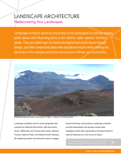 ASLA Rediscovering Landscapes - ASLA-NCC