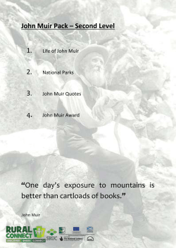 John Muir Education Pack