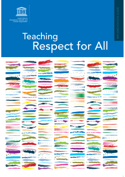 Teaching respect for all: implementation guide - UNESDOC