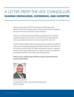a letter from the vice chancellor