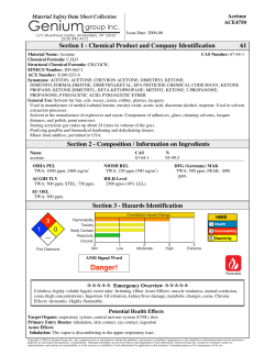 Sample MSDS