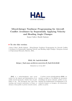 Mixed-Integer Nonlinear Programming for Aircraft Conflict