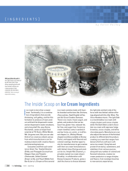 Ice Cream Ingredients