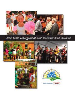 2015 Best Intergenerational Communities Awards