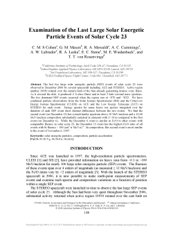 Examination of the Last Large Solar Energetic Particle Events of