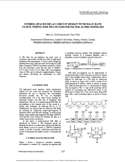 Symbol-spaced delay circuit design with half