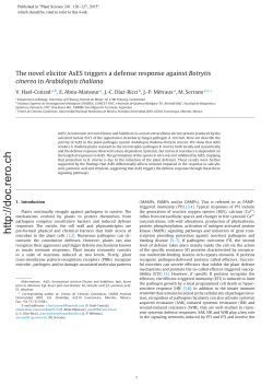 The novel elicitor AsES triggers a defense response