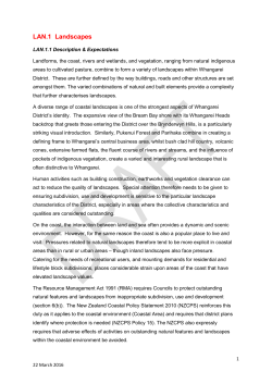 Draft Landscape Chapter - Pre-Consultation Version