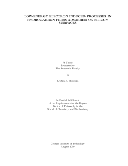 low-energy electron induced processes in