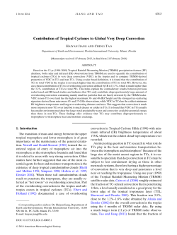 Contribution of Tropical Cyclones to Global Very Deep Convection