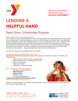 Open Doors Scholarship Program