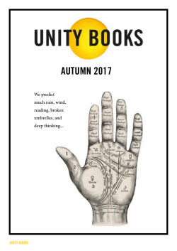 autumn 2017 - Unity Books
